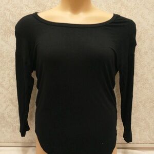 Splash Classic Black Women's Blouse With Shoulder Cut Outs